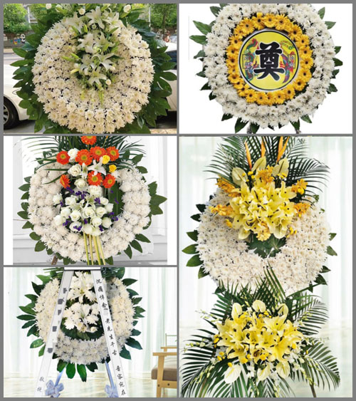 山西运城稷山县化峪镇东段村花圈速递